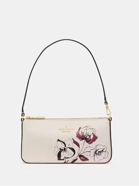 ♠️Kate Spade Gemini Floral Convertible Wristlet Shoulder Bag, Cream NWT